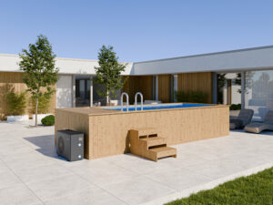 Basen Drewniany z wkładem polipropylenowym 580cm x 240cm (THERMO DREWNO)